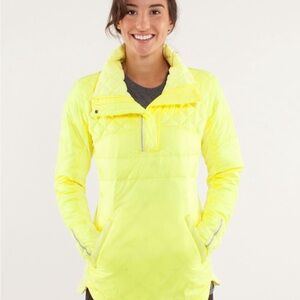 Lululemon What the Fluff Pullover Clarity Yellow